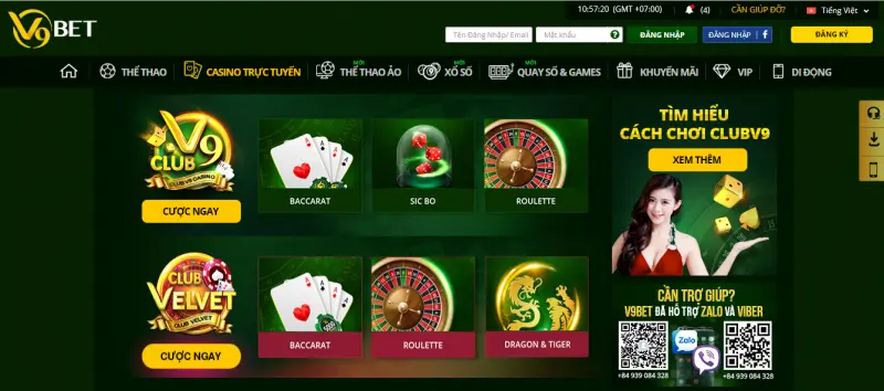 Cổng game casino phong phú